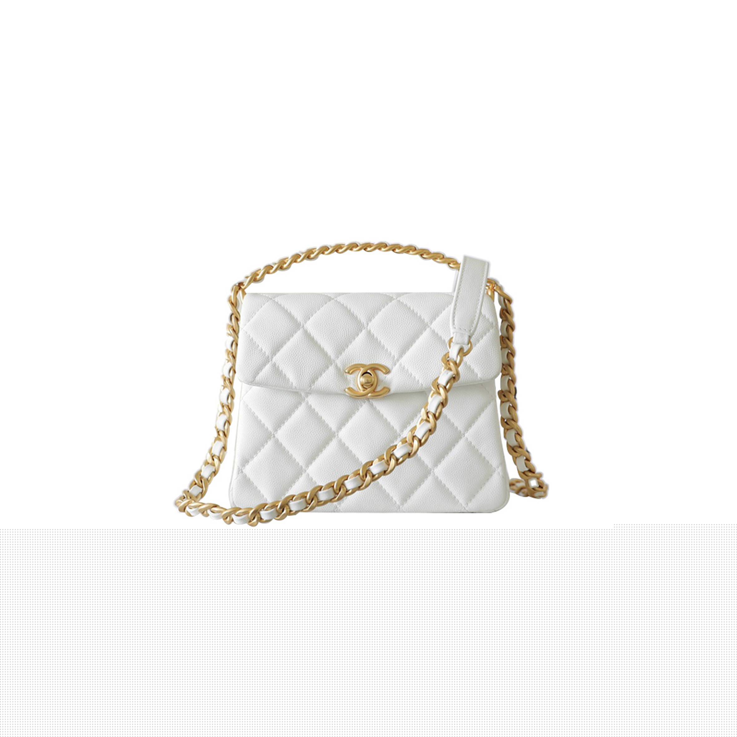 Ch*el master  white vintage gold chain as4472 (19*15*7cm)